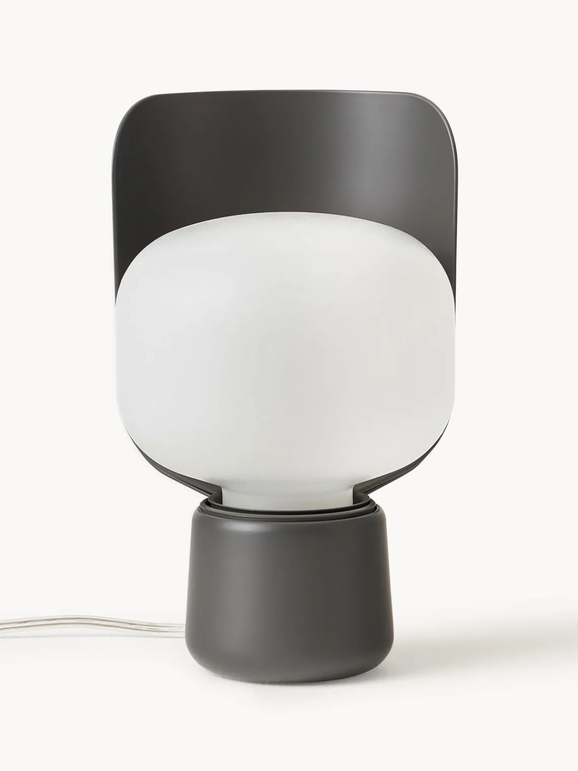 Lámparas De Mesa|Lámparas De Techo>FontanaArte Lámpara de mesa artesanal pequeña Blom Blanco, gris antracita