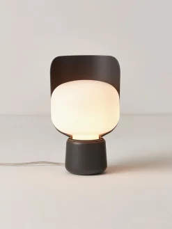 Lámparas De Mesa|Lámparas De Techo>FontanaArte Lámpara de mesa artesanal pequeña Blom Blanco, gris antracita