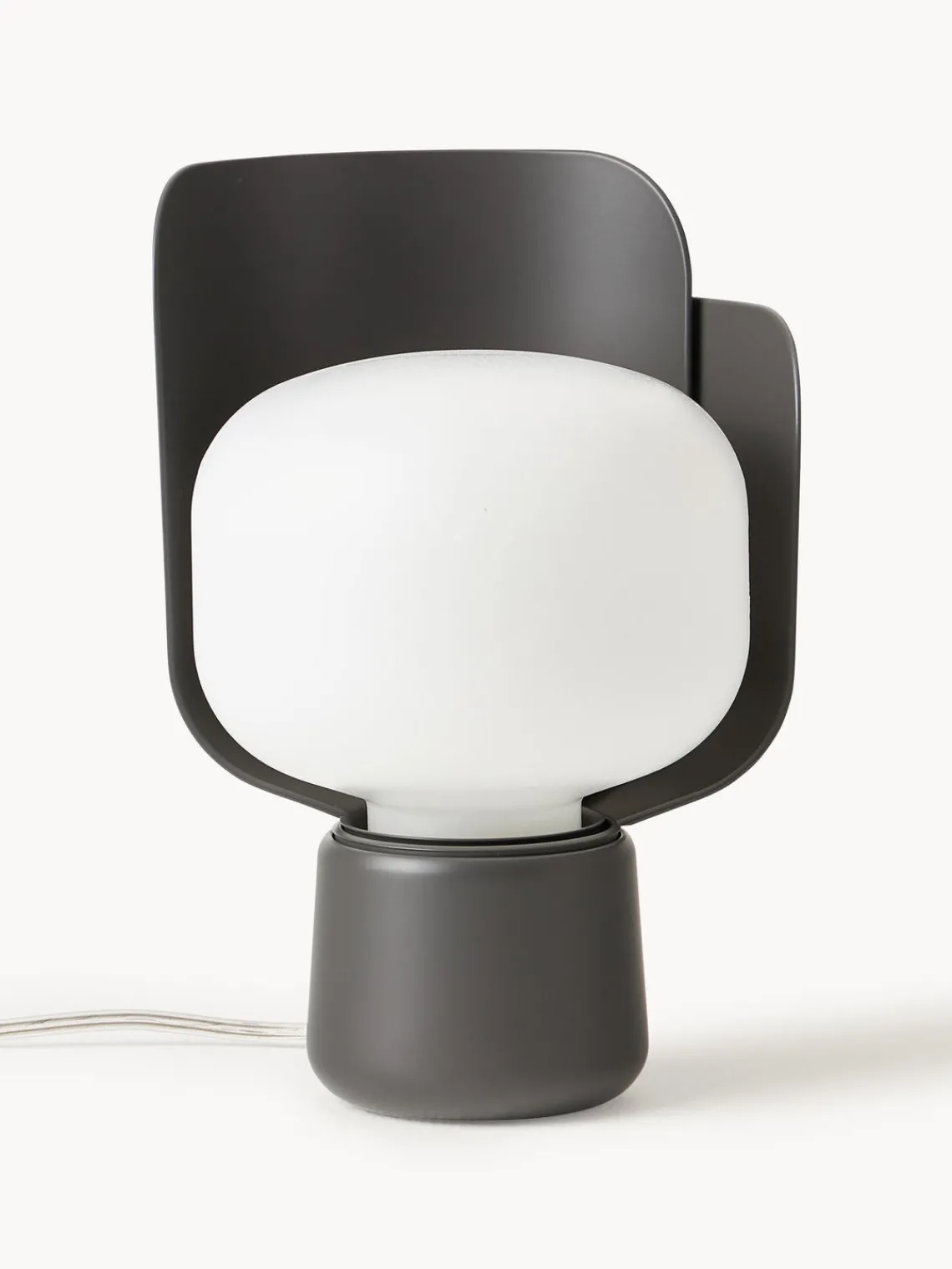 Lámparas De Mesa|Lámparas De Techo>FontanaArte Lámpara de mesa artesanal pequeña Blom Blanco, gris antracita