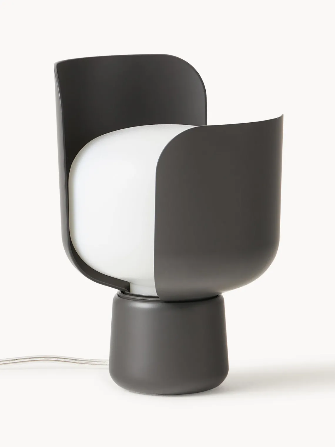 Lámparas De Mesa|Lámparas De Techo>FontanaArte Lámpara de mesa artesanal pequeña Blom Blanco, gris antracita