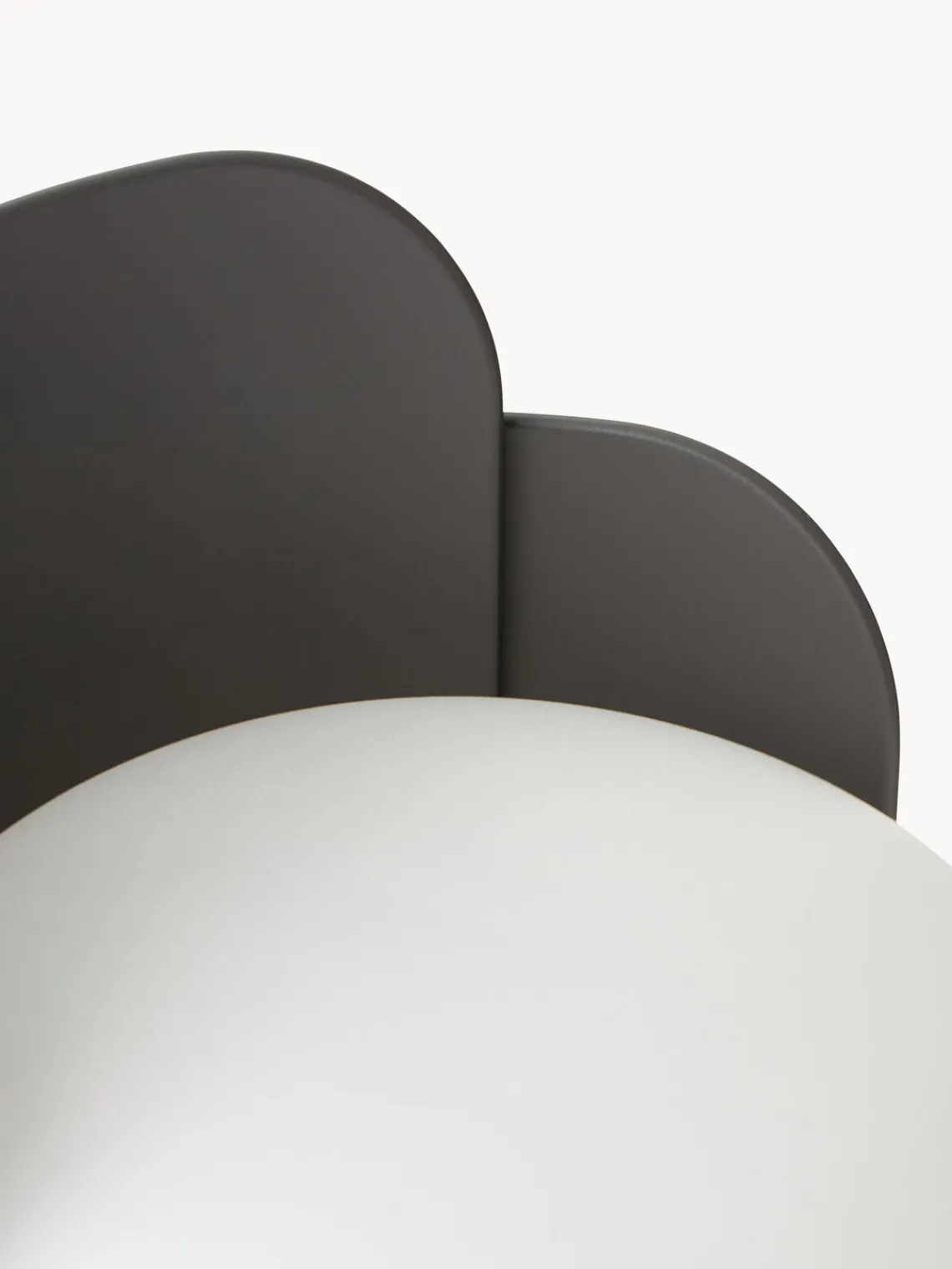 Lámparas De Mesa|Lámparas De Techo>FontanaArte Lámpara de mesa artesanal pequeña Blom Blanco, gris antracita