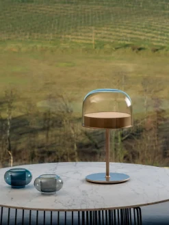 Outlet Lámpara de mesa artesanal LED regulable Equatore Lámparas De Mesa|Lámparas De Techo