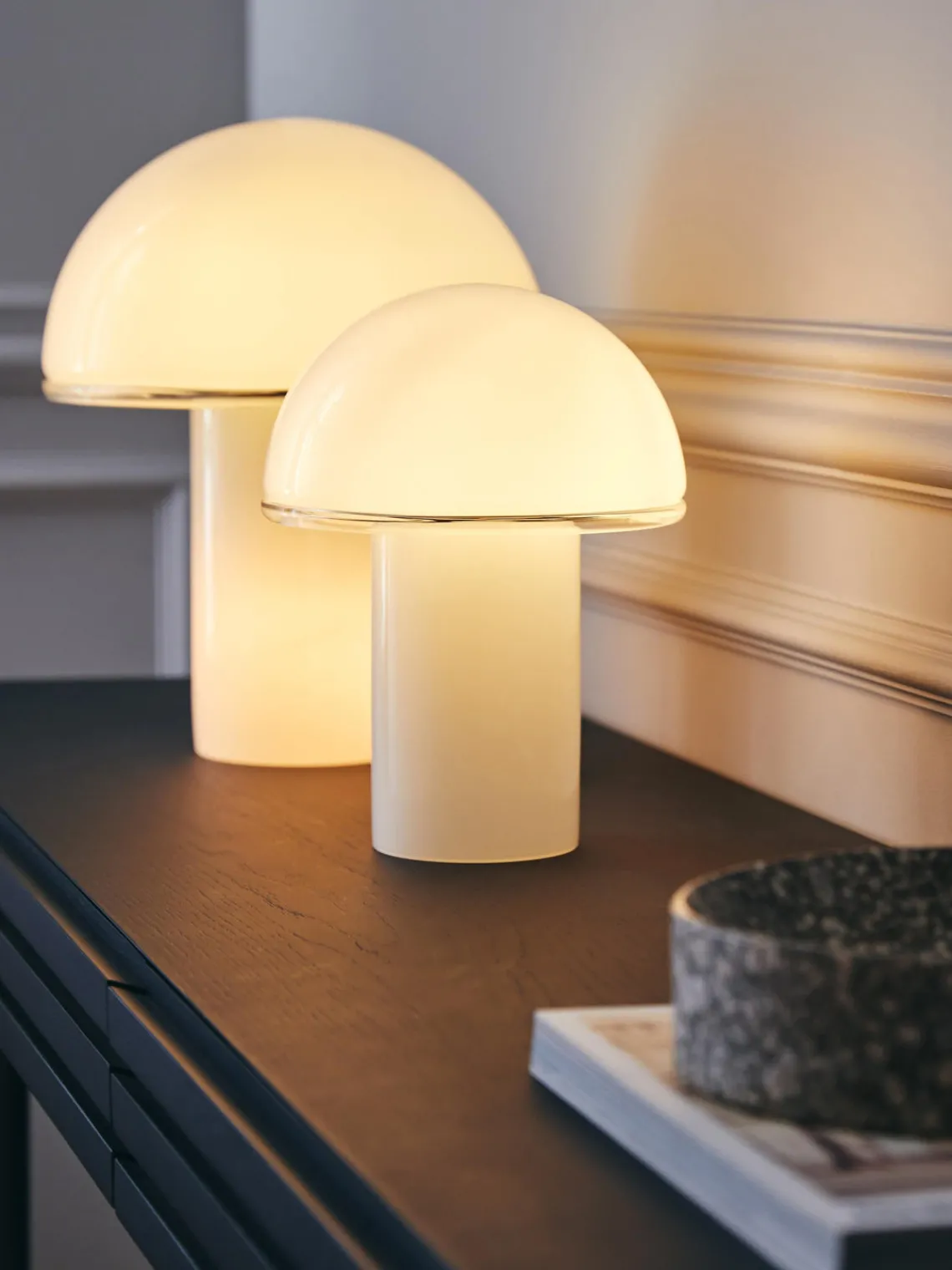 Lámparas De Mesa|Lámparas De Techo>Artemide Lámpara de mesa artesanal soplada Onfale, tamaños diferentes