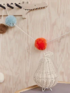Decoración Infantil|Lámparas Infantiles>Oyoy Living Design Lámpara de mesa artesanal de ratán Pear