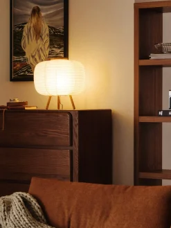Best Lámpara de mesa de diseño de papel de arroz Misaki Lámparas De Mesa|Lámparas De Techo