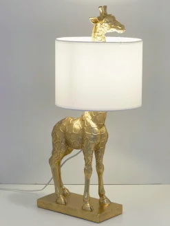 Hot Lámpara de mesa de diseño grande con pantalla de lino Epigaea Lámparas De Mesa|Lámparas De Techo