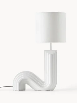 Lámparas De Mesa|Lámparas De Techo>Westwing Collection Lámpara de mesa de diseño Luomo Blanco Off White, blanco