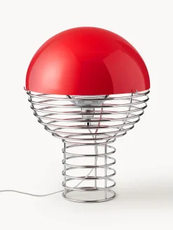 Lámparas De Mesa|Lámparas De Techo>Verpan Lámpara de mesa de diseño Verner Panton Wire Plateado, rojo