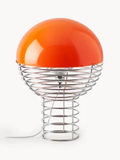 Lámparas De Mesa|Lámparas De Techo>Verpan Lámpara de mesa de diseño Verner Panton Wire Plateado, naranja