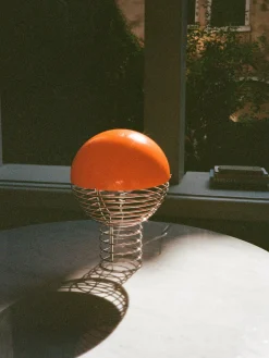 Lámparas De Mesa|Lámparas De Techo>Verpan Lámpara de mesa de diseño Verner Panton Wire Plateado, naranja