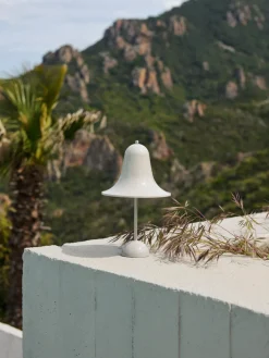 Lámparas De Mesa|Lámparas De Techo>Verpan Lámpara de mesa de diseño Verner Panton Pantop Blanco mate