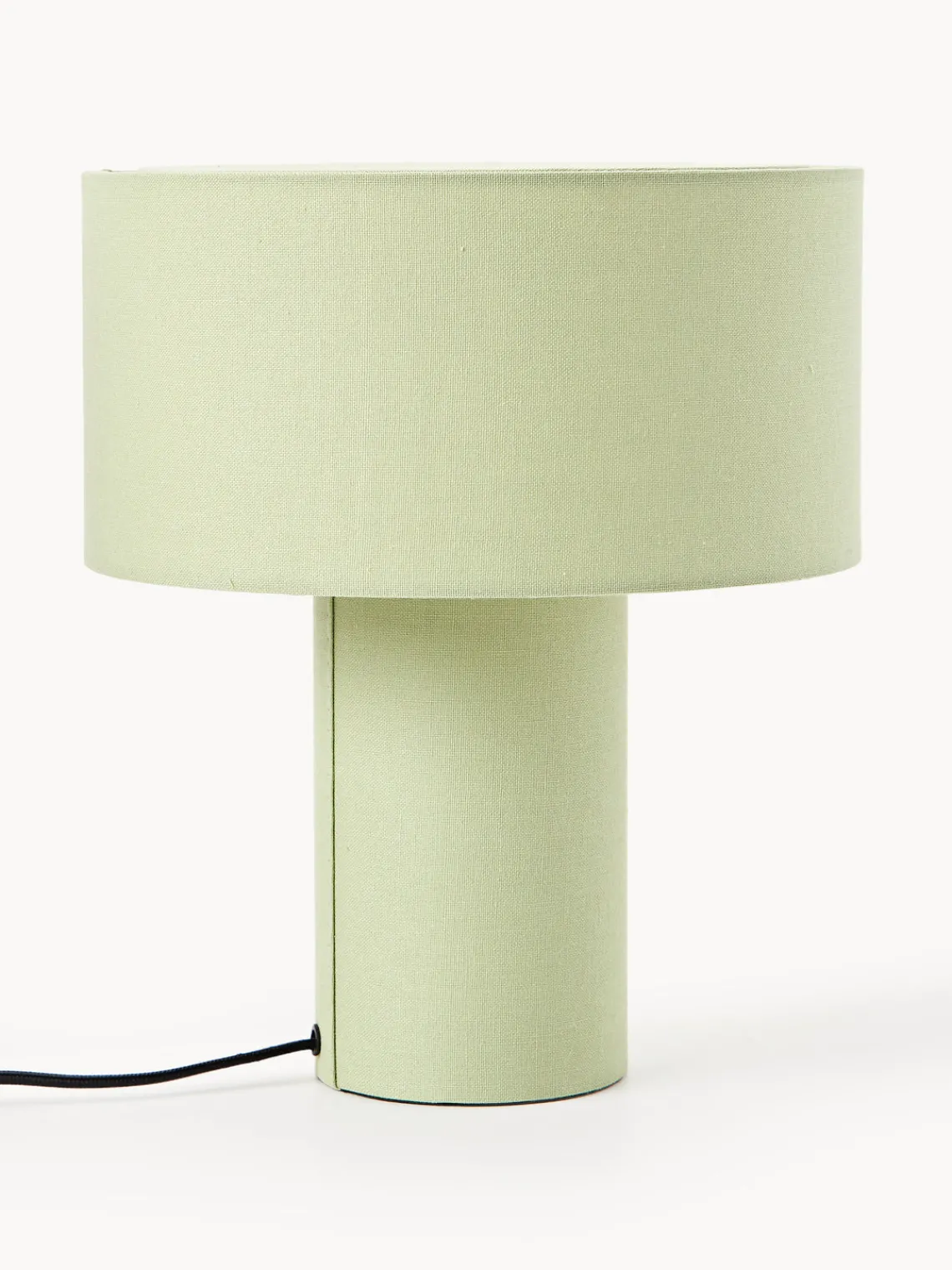 Lámparas De Mesa|Lámparas De Techo>Westwing Collection Lámpara de mesa de lino Ron Lino verde claro