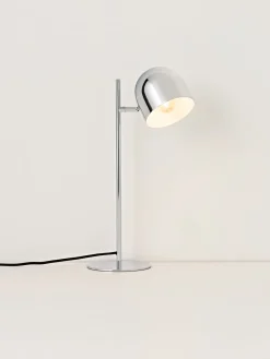 Lámparas De Mesa|Lámparas De Techo>Westwing Collection Lámpara de mesa de metal Almo Plateado