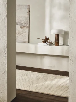 Lámparas De Mesa|Lámparas De Techo>Westwing Collection Lámpara de mesa de mármol Carla Blanco, mármol marrón