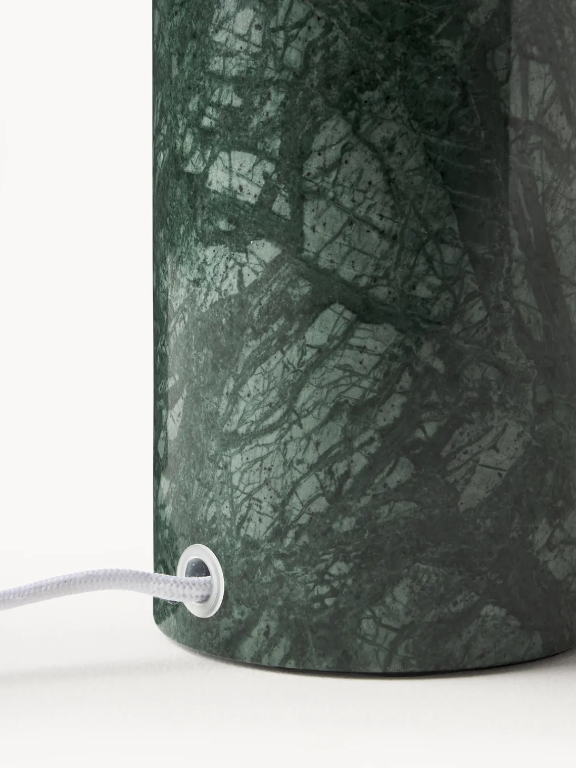 Lámparas De Mesa|Lámparas De Techo>Westwing Collection Lámpara de mesa de mármol Gia Beige, mármol verde oscuro