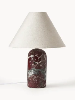 Lámparas De Mesa|Lámparas De Techo>Westwing Collection Lámpara de mesa de mármol Gia Beige, mármol rojo