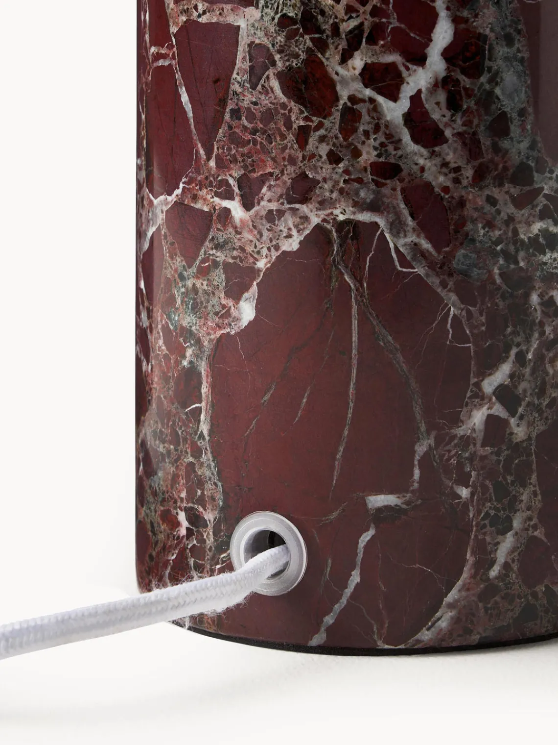 Lámparas De Mesa|Lámparas De Techo>Westwing Collection Lámpara de mesa de mármol Gia Beige, mármol rojo