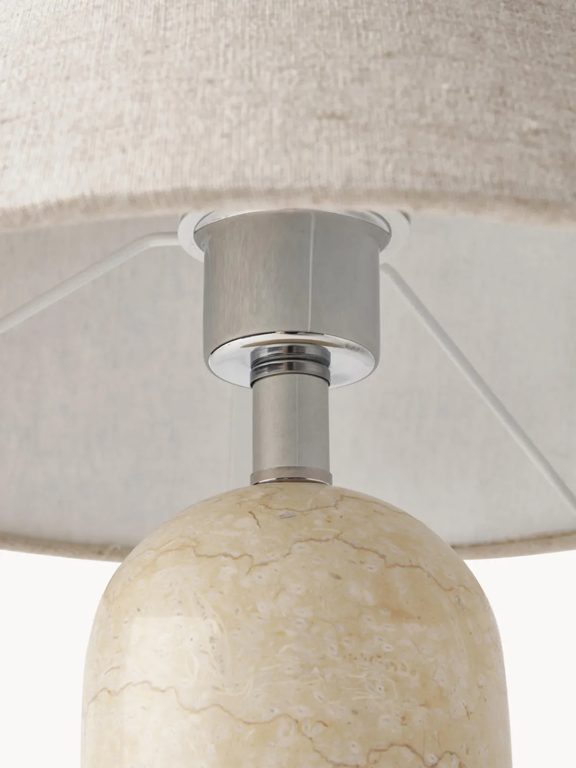 Lámparas De Mesa|Lámparas De Techo>Westwing Collection Lámpara de mesa de mármol Gia Mármol beige