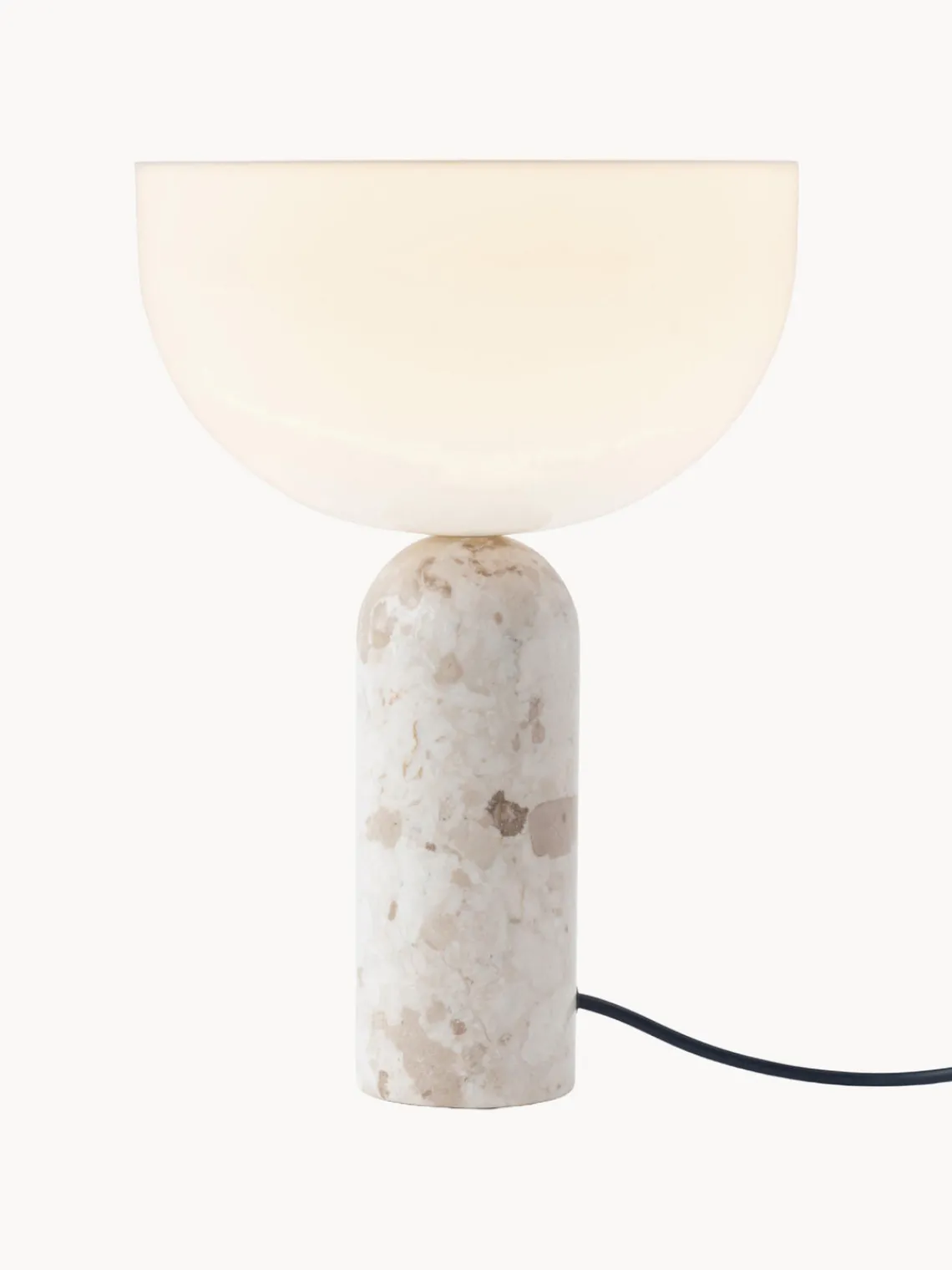 Lámparas De Mesa|Lámparas De Techo>New Works Lámpara de mesa de mármol Kizu, tamaños diferentes Blanco, mármol beige claro