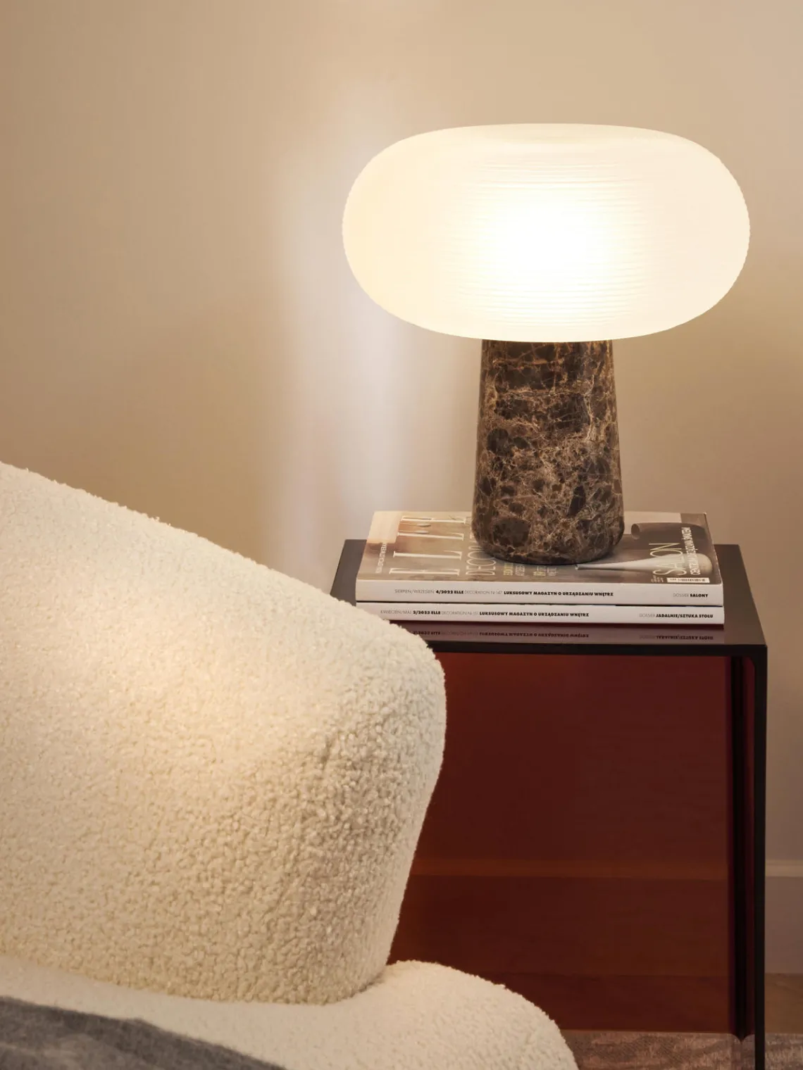 Hot Lámpara de mesa de mármol Mariella Lámparas De Mesa|Lámparas De Techo