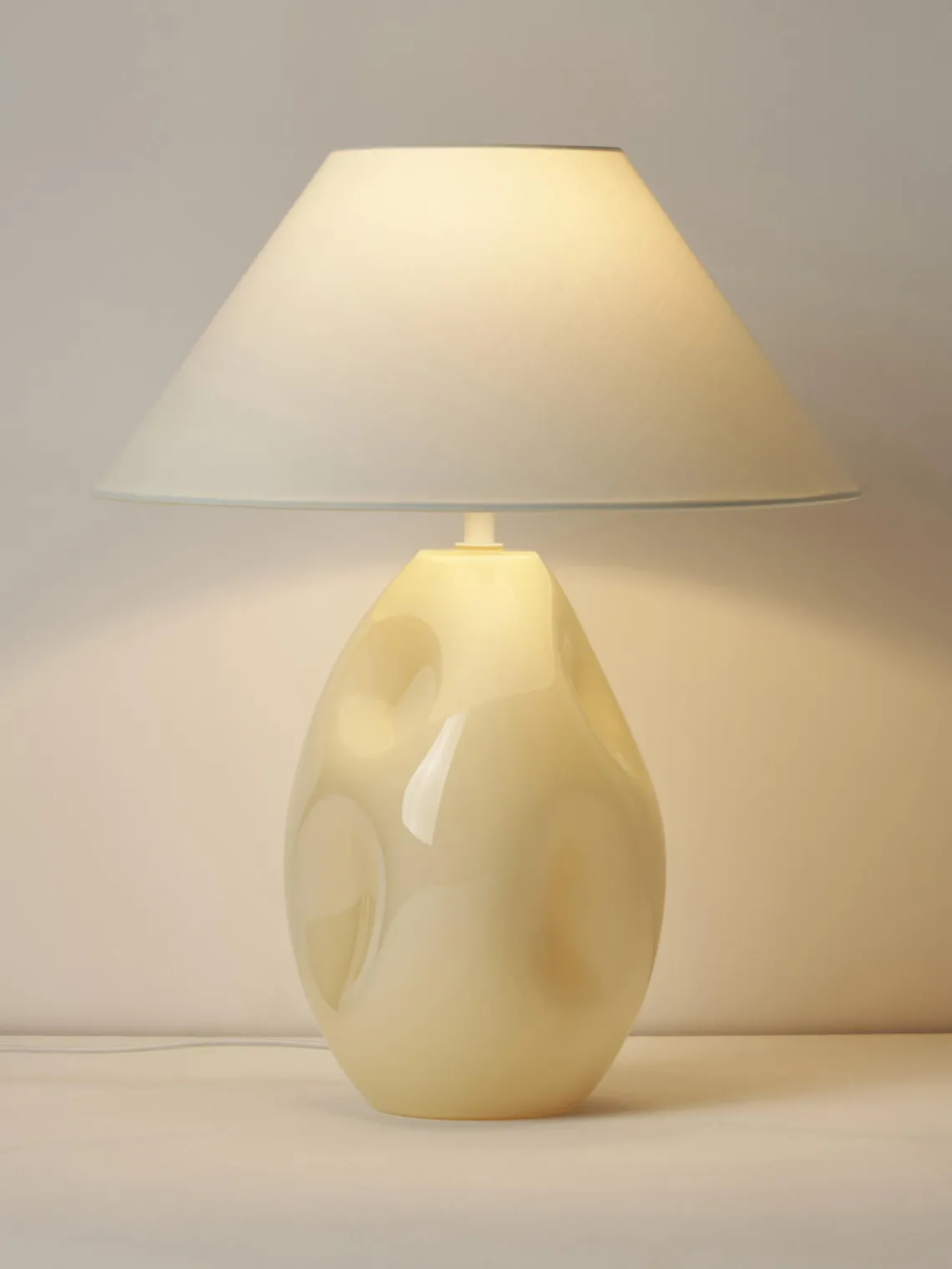 Online Lámpara de mesa de vidrio opalino Xilia Lámparas De Mesa|Lámparas De Techo