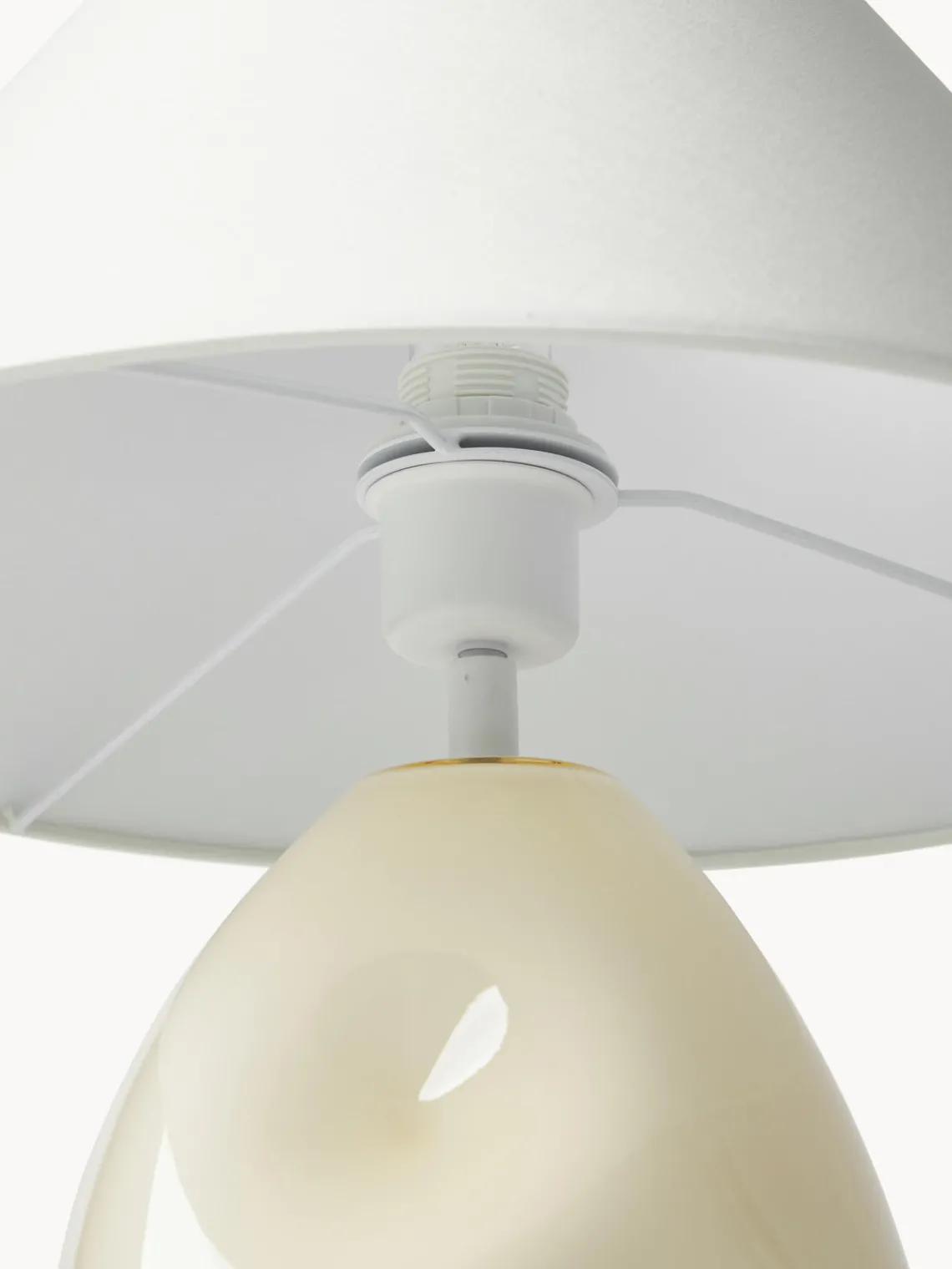 Online Lámpara de mesa de vidrio opalino Xilia Lámparas De Mesa|Lámparas De Techo