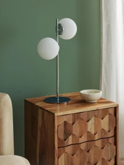 Outlet Lámpara de mesa de vidrio opalino Atlanta Lámparas De Mesa|Lámparas De Techo