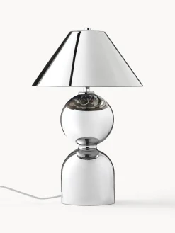 Lámparas De Mesa|Lámparas De Techo>Westwing Collection Lámpara de mesa de vidrio espejado Danielle Cromo brillante
