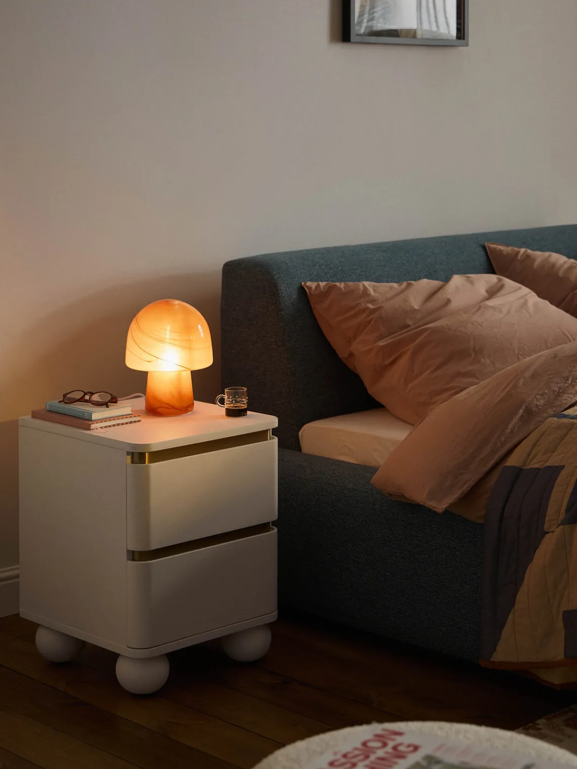 New Lámpara de mesa efecto mármol Talia, tamaños diferentes Lámparas De Mesa|Lámparas De Techo