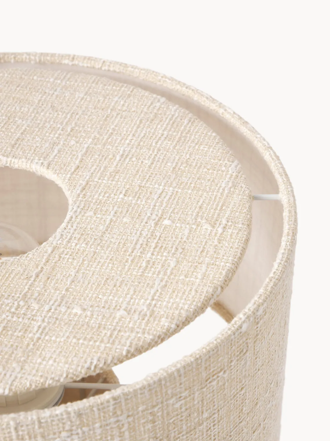 Discount Lámpara de mesa en tejido bouclé Ron Lámparas De Mesa|Lámparas De Techo