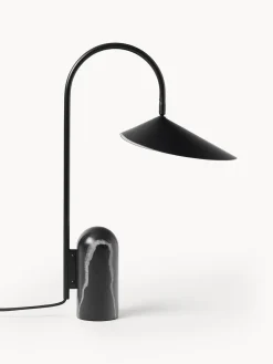 Lámparas De Mesa|Lámparas De Techo>Ferm Living Lámpara de mesa grande ajustable con base de mármol Arum Mármol negro