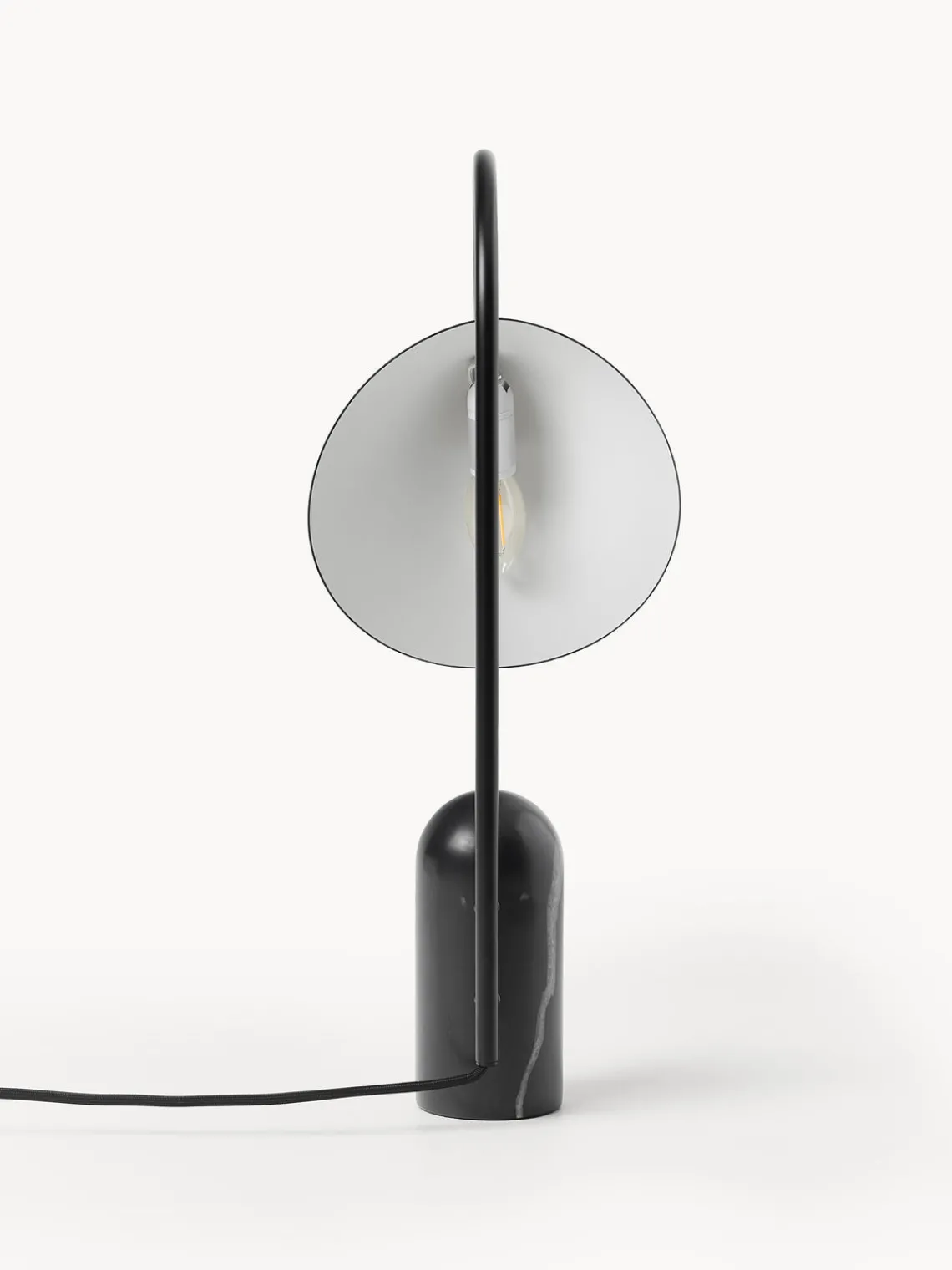 Lámparas De Mesa|Lámparas De Techo>Ferm Living Lámpara de mesa grande ajustable con base de mármol Arum Mármol negro