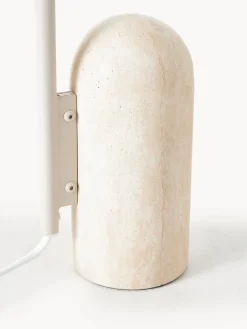 Lámparas De Mesa|Lámparas De Techo>Ferm Living Lámpara de mesa grande ajustable con base de mármol Arum Blanco Off White, mármol beige claro