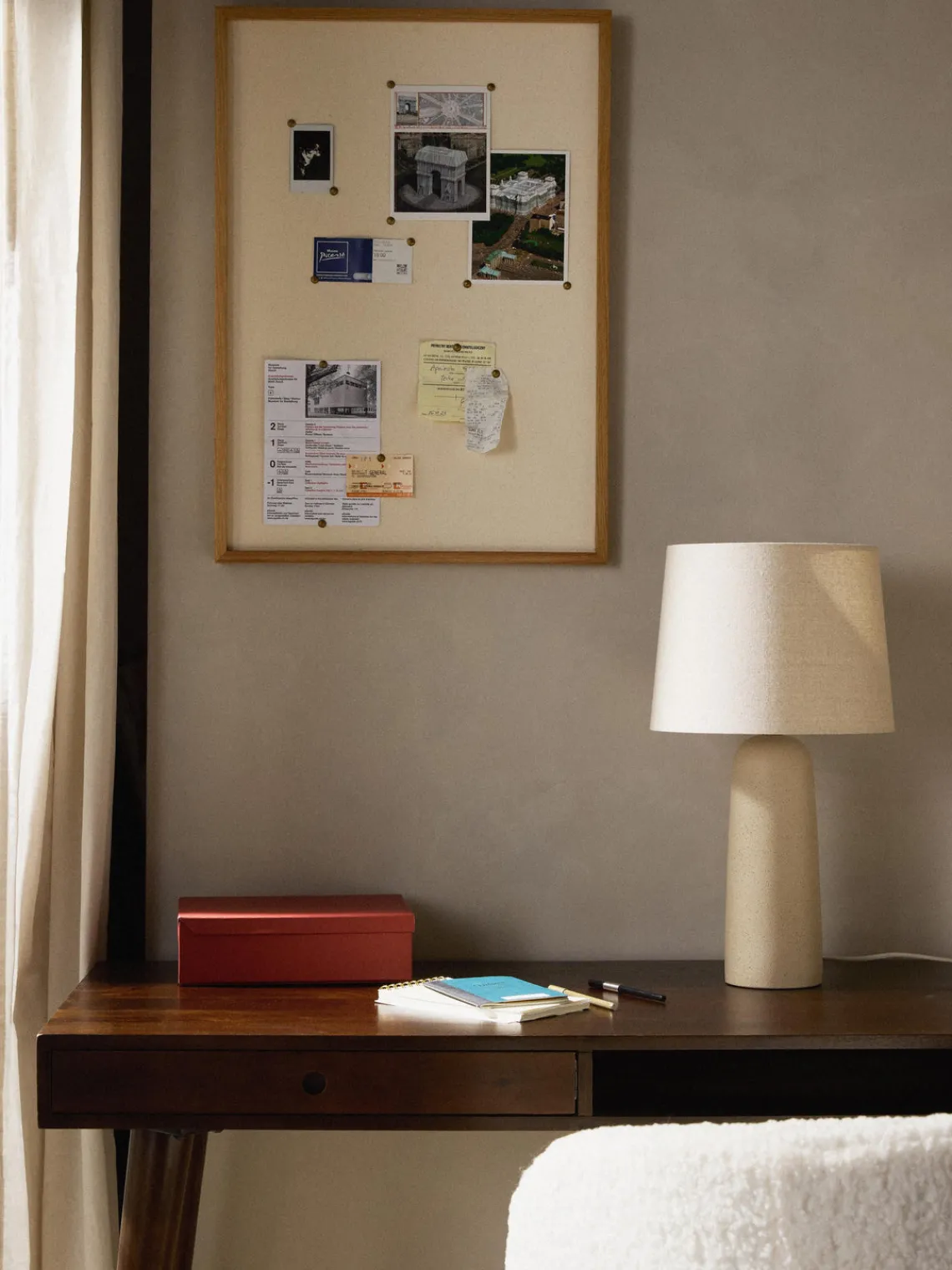 Clearance Lámpara de mesa grande con base de cemento Kaya Lámparas De Mesa|Lámparas De Techo