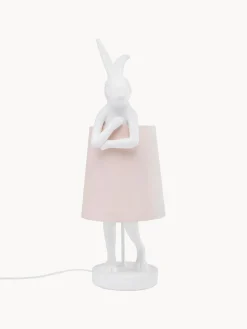 Lámparas De Mesa|Lámparas De Techo>Kare Design Lámpara de mesa grande de diseño Rabbit Blanco, rosa claro