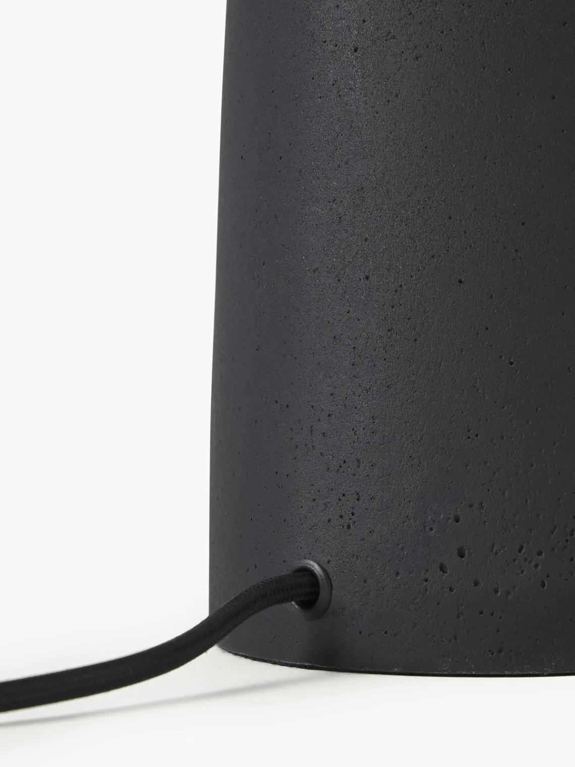 Lámparas De Mesa|Lámparas De Techo>Westwing Collection Lámpara de mesa grande de cemento Kaya Gris antracita, blanco crema