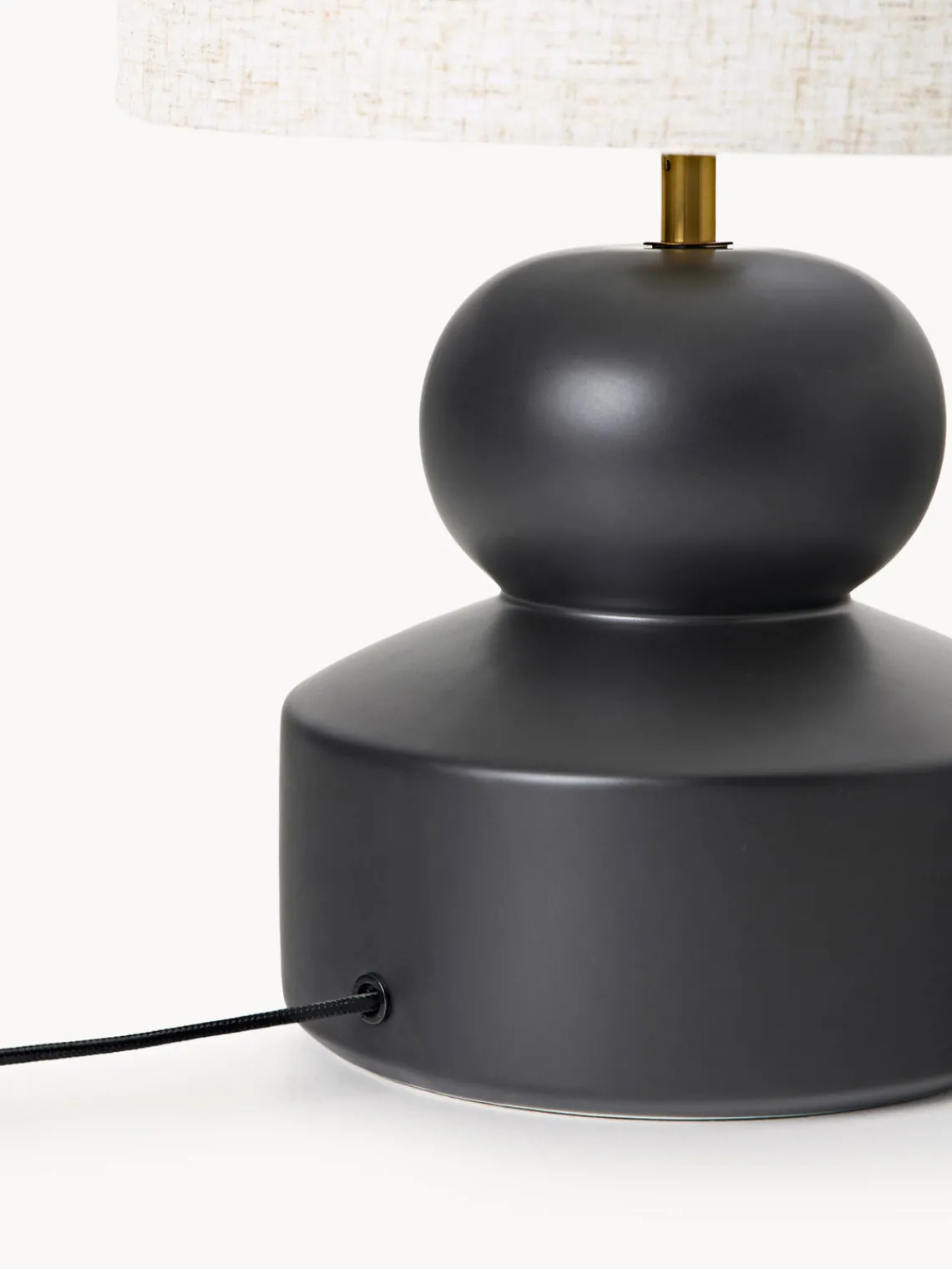 Outlet Lámpara de mesa grande de cerámica Georgina Lámparas De Mesa|Lámparas De Techo