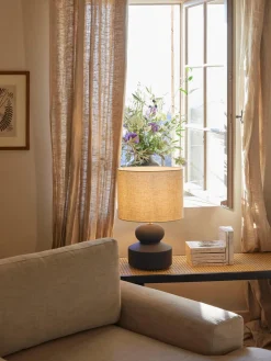 Outlet Lámpara de mesa grande de cerámica Georgina Lámparas De Mesa|Lámparas De Techo