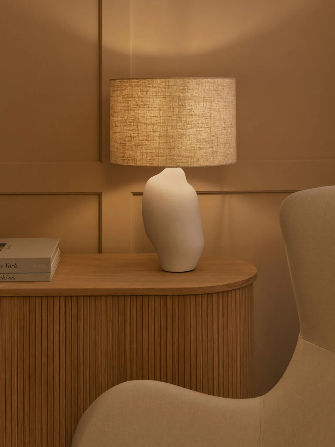 Hot Lámpara de mesa grande de cerámica Colett Lámparas De Mesa|Lámparas De Techo