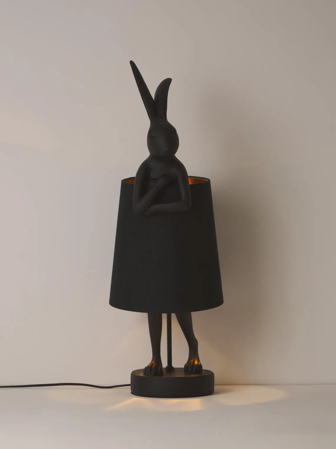 Lámparas De Mesa|Lámparas De Techo>Kare Design Lámpara de mesa grande de diseño Rabbit Negro