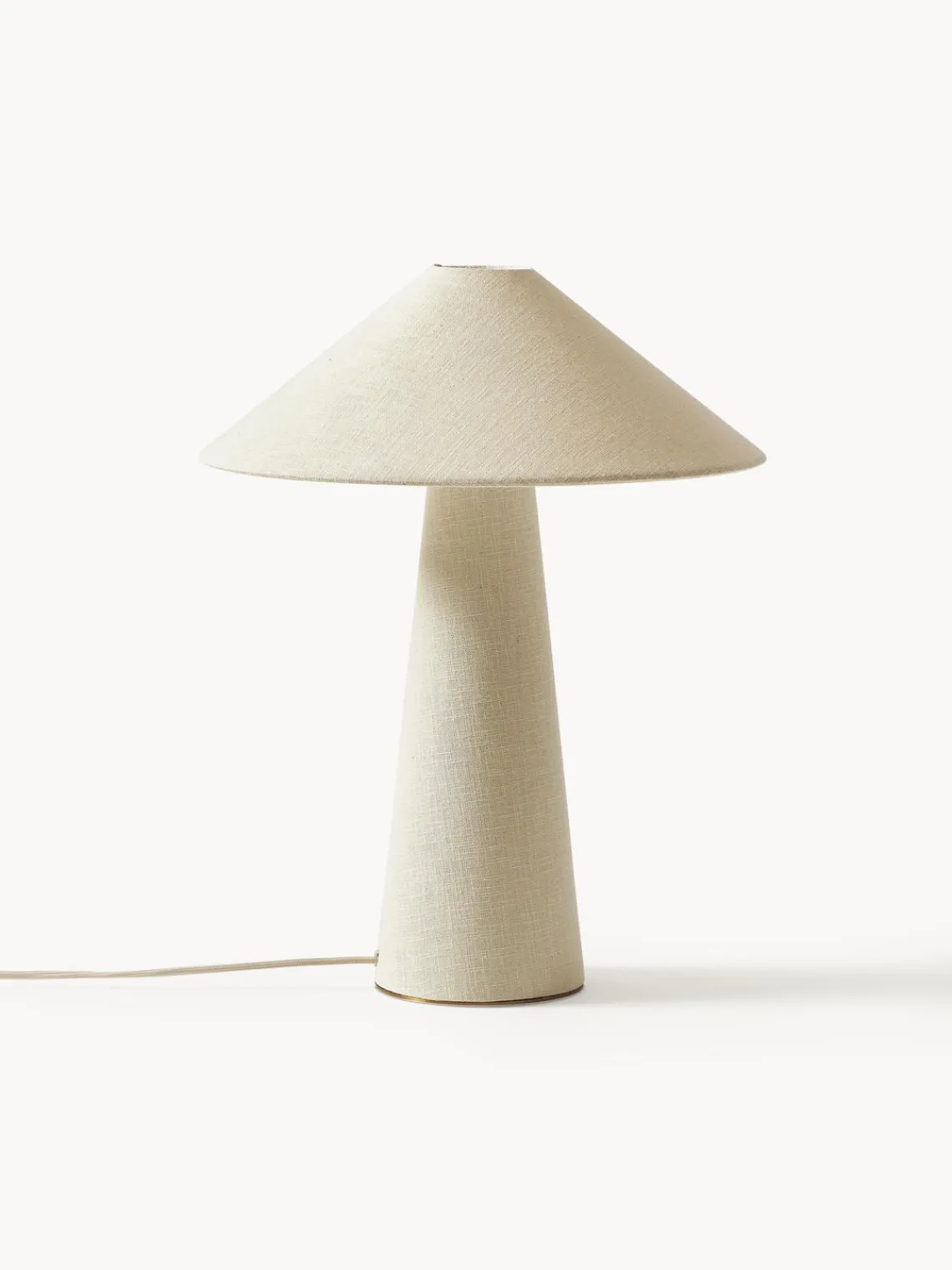 Lámparas De Mesa|Lámparas De Techo>Westwing Collection Lámpara de mesa grande de lino Ilena