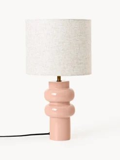 Lámparas De Mesa|Lámparas De Techo>Westwing Collection Lámpara de mesa grande de cerámica Christine Rosa