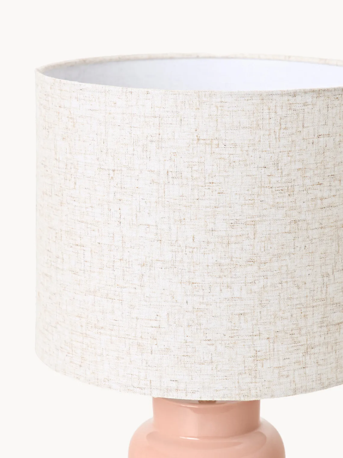 Lámparas De Mesa|Lámparas De Techo>Westwing Collection Lámpara de mesa grande de cerámica Christine Rosa