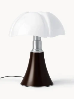 Lámparas De Mesa|Lámparas De Techo>Martinelli Luce Lámpara de mesa grande LED regulable Pipistrello, altura ajustable Marrón oscuro mate