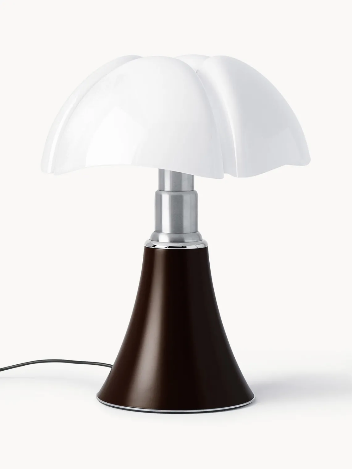 Lámparas De Mesa|Lámparas De Techo>Martinelli Luce Lámpara de mesa grande LED regulable Pipistrello, altura ajustable Marrón oscuro mate