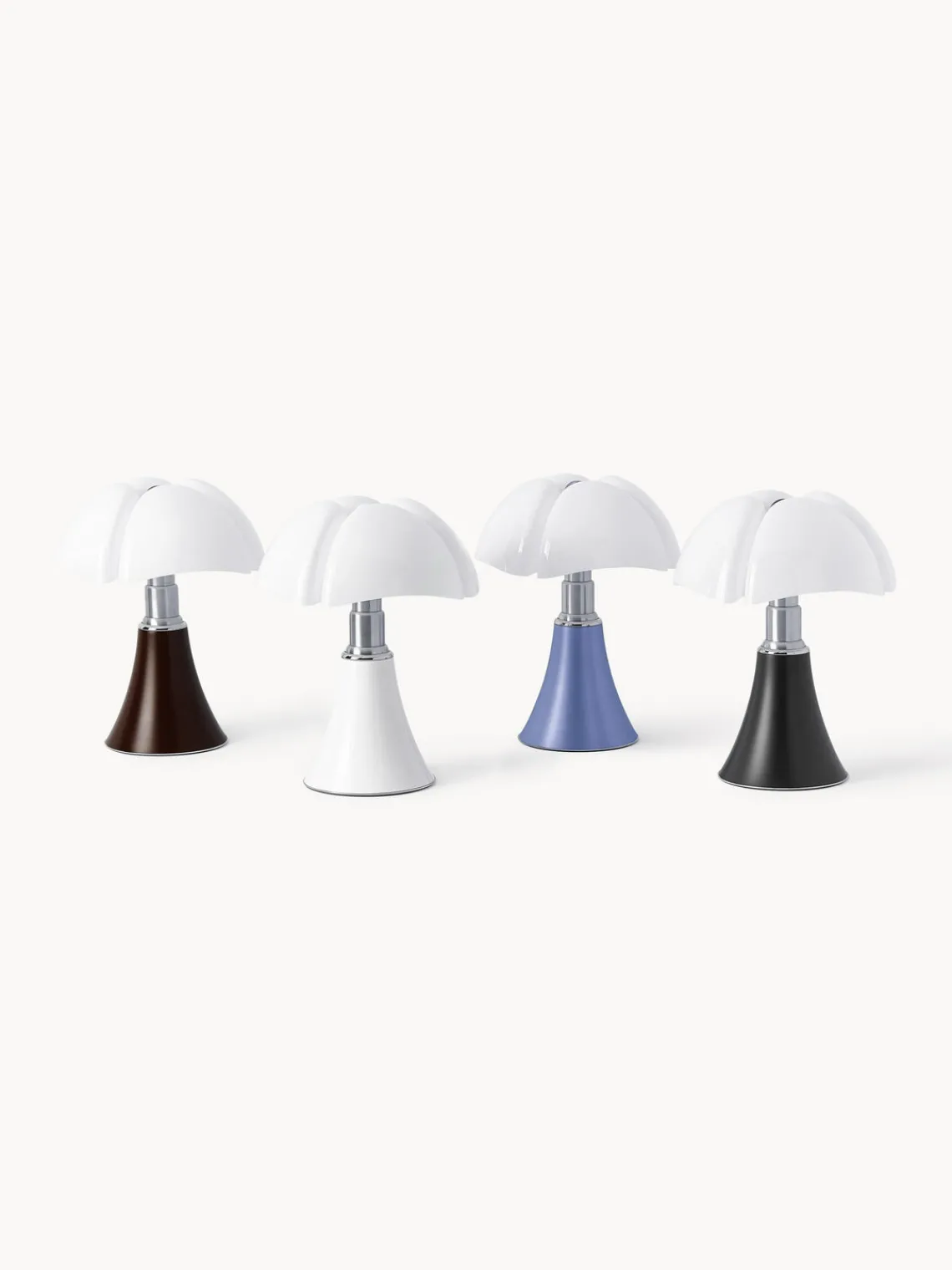 Lámparas De Mesa|Lámparas De Techo>Martinelli Luce Lámpara de mesa grande LED regulable Pipistrello, altura ajustable Marrón oscuro mate