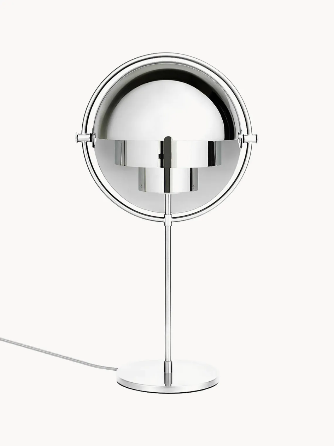 Lámparas De Mesa|Lámparas De Techo>GUBI Lámpara de mesa grande regulable Multi-Lite Plateado brillante