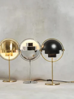 Lámparas De Mesa|Lámparas De Techo>GUBI Lámpara de mesa grande regulable Multi-Lite Negro mate, dorado mate