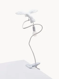 Lámparas De Mesa|Lámparas De Techo>SELETTI Lámpara de mesa grande regulable con pinza Sparrow Blanco mate