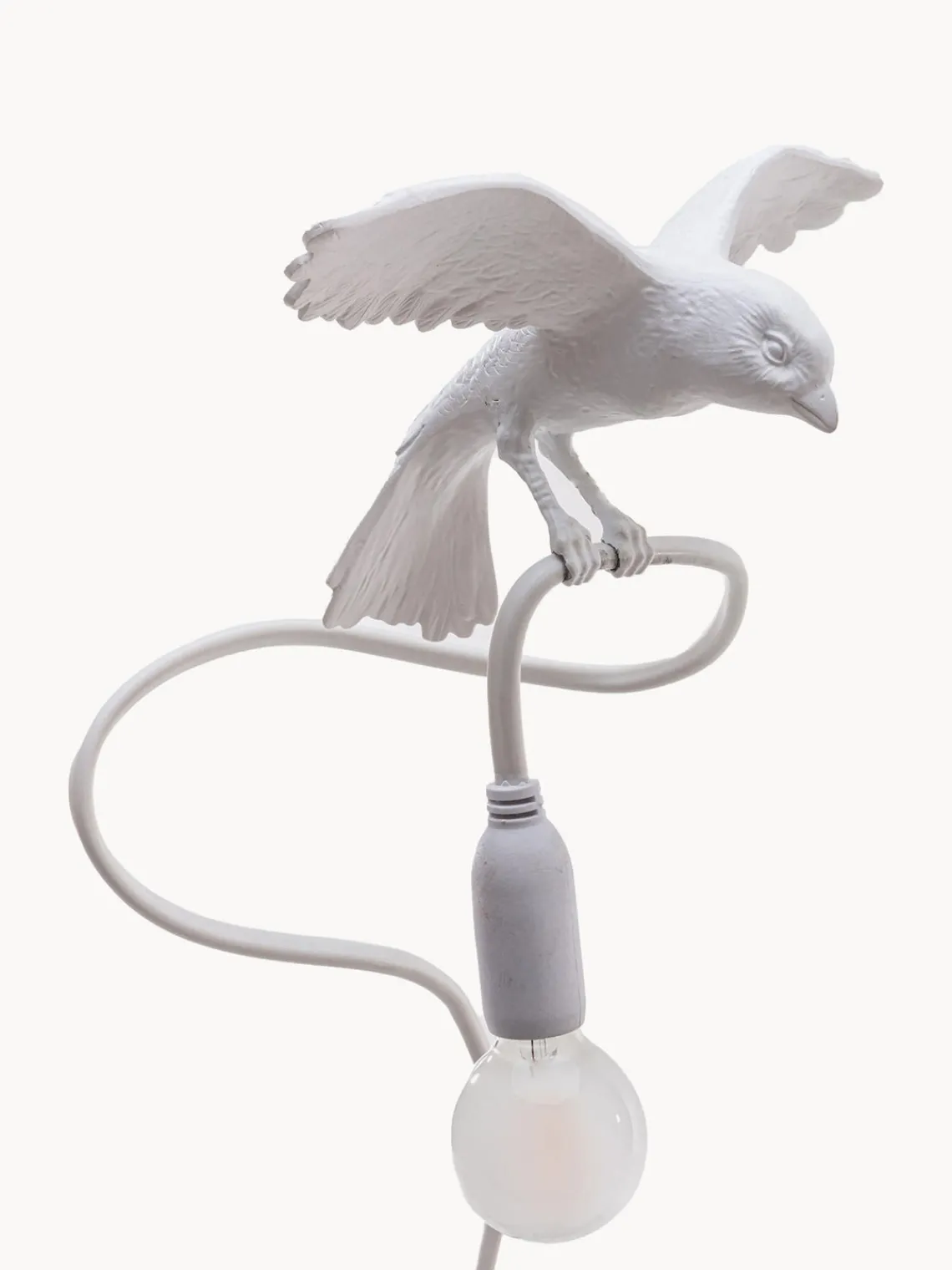 Lámparas De Mesa|Lámparas De Techo>SELETTI Lámpara de mesa grande regulable con pinza Sparrow Blanco mate